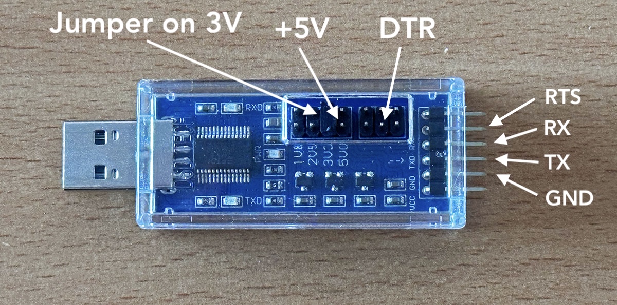 DSD TECH SH-U09C5 USB to TTL serial adapter